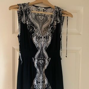 Cache short sleeve ruched tunic M